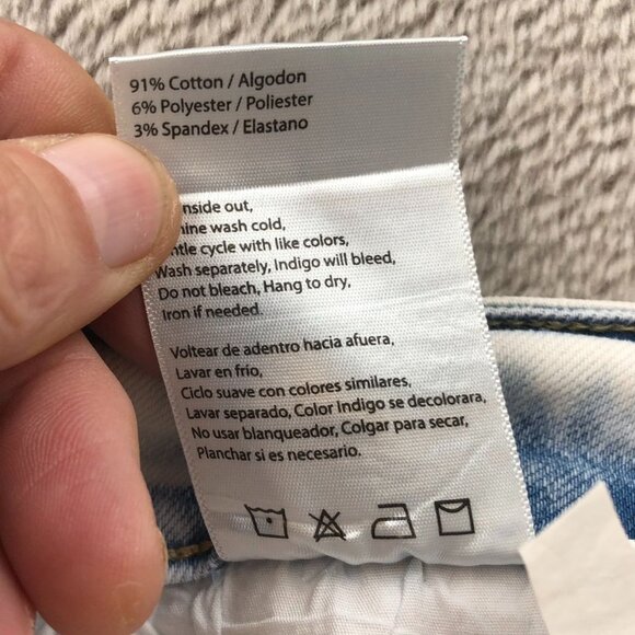 NWT Risen Womens Brenna Jeans Size 2X Wide Leg Blue Denim Casual Classic Travel - Picture 13 of 16